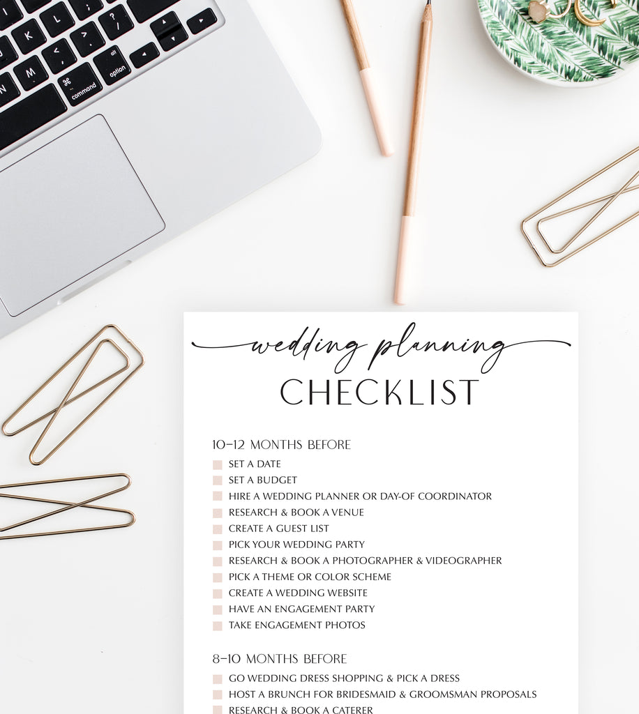 Free Wedding Checklist - Pretty Collected