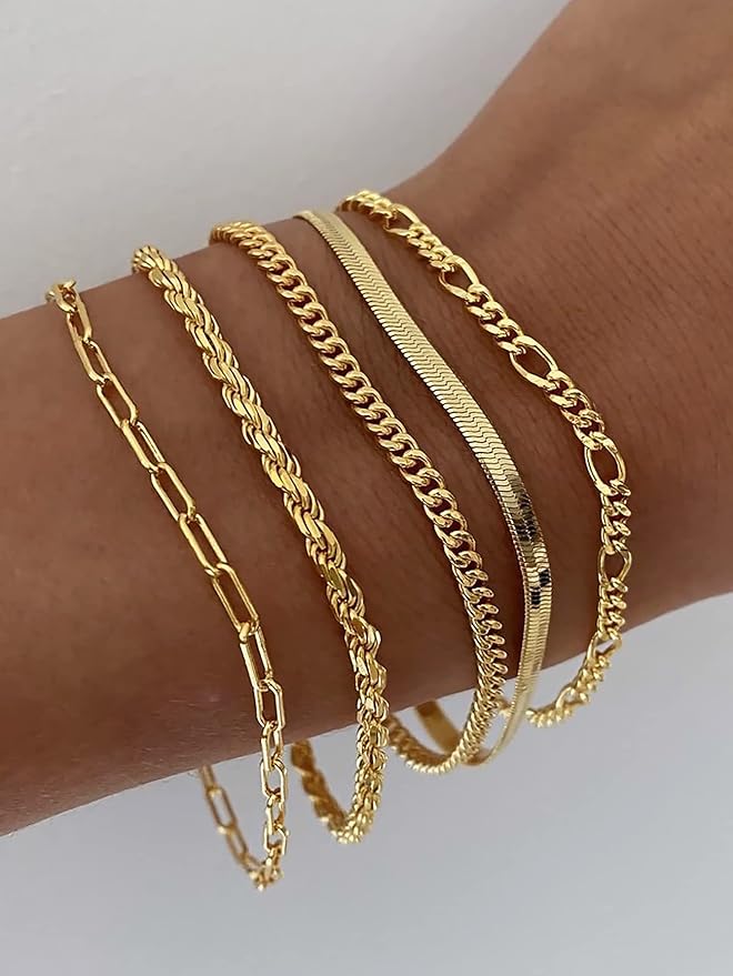 Set of Gold Bracelets