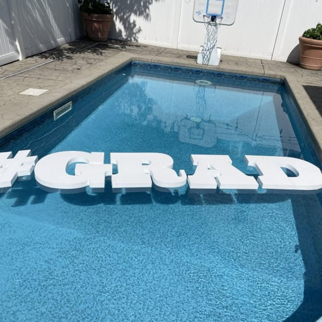 Grad Pool Letters - Party Decorations