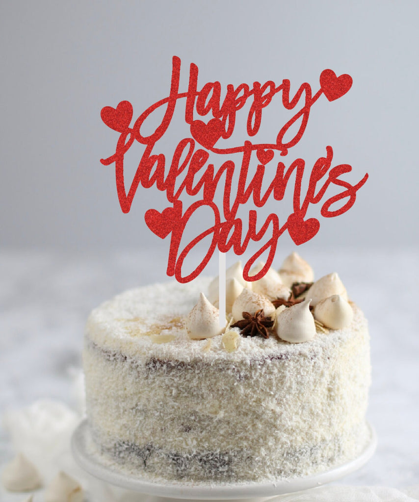 Happy Valentine's Day Cake Topper