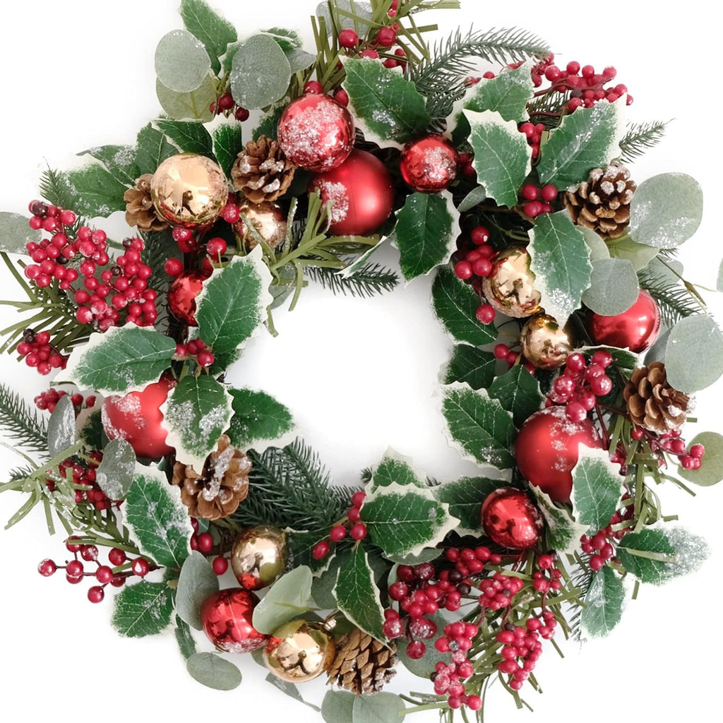 Holly Berry Christmas Wreath