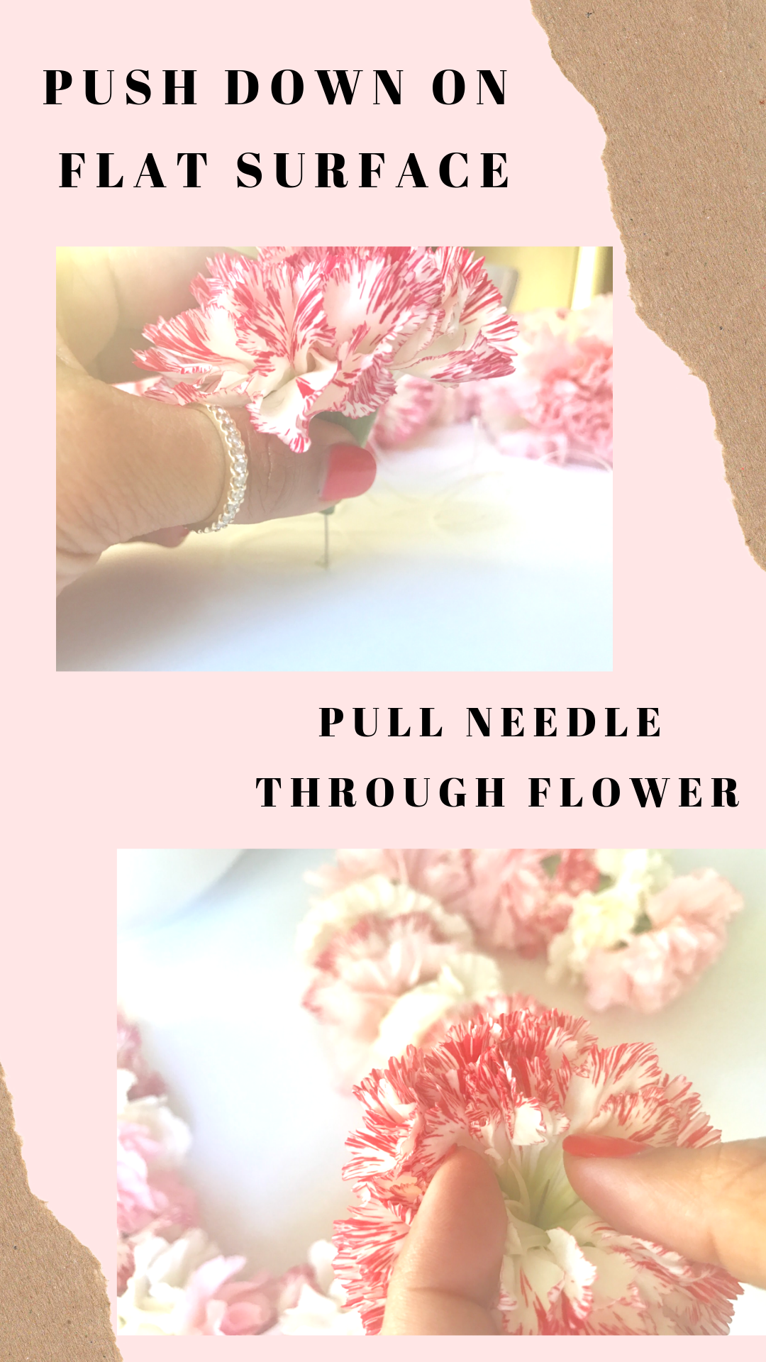 How to Make a Carnation Lei for Grad - Graduation Lei - Pretty Collected