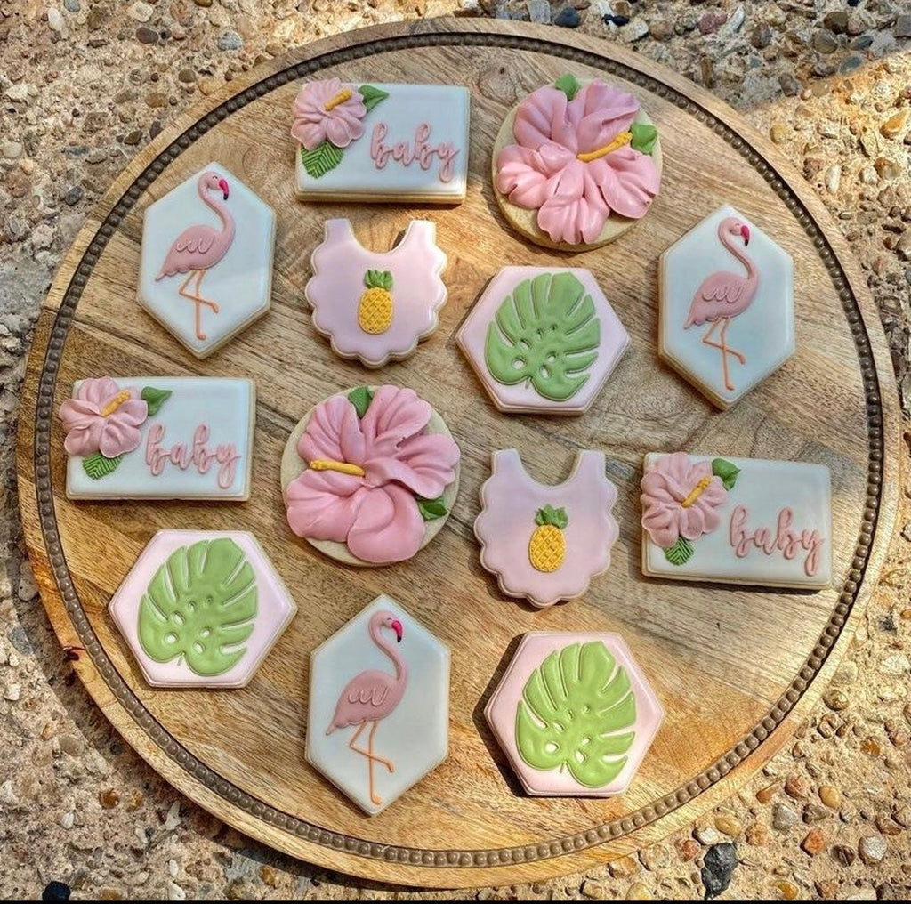 Tropical Baby Shower Cookies