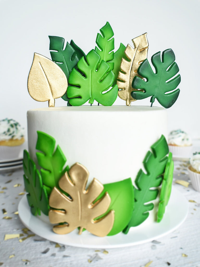 Tropical Leaves Fondant for DIY Cakes