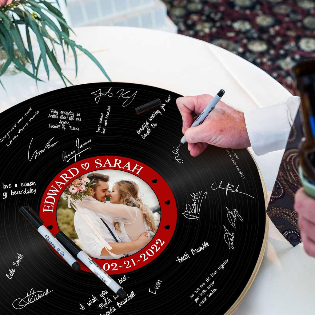 Vintage Vinyl Record Guest Book Alternative