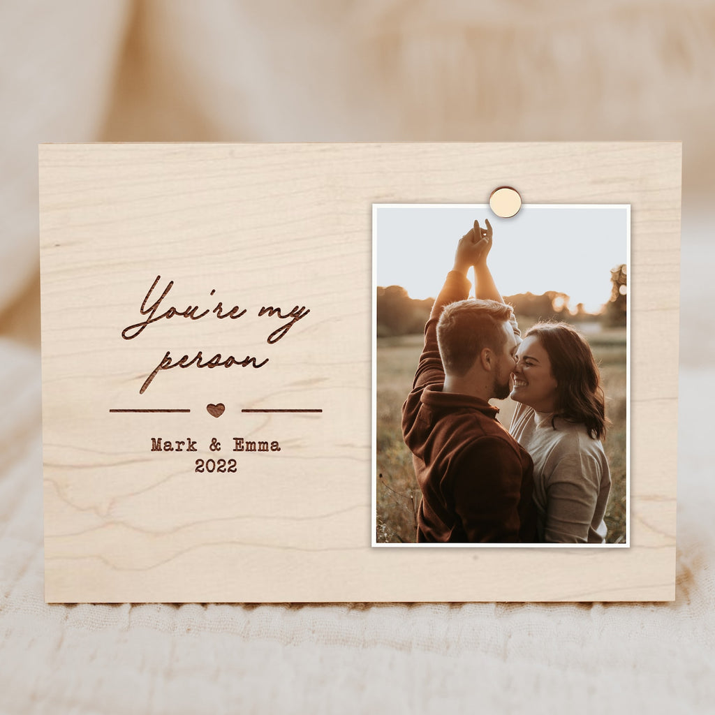 Custom Photo Frame - Message Photo Block - Valentine's Day Gift 