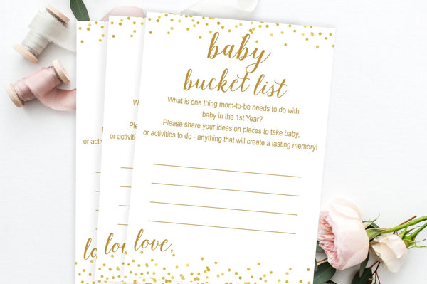 Baby Bucket List Free Printable