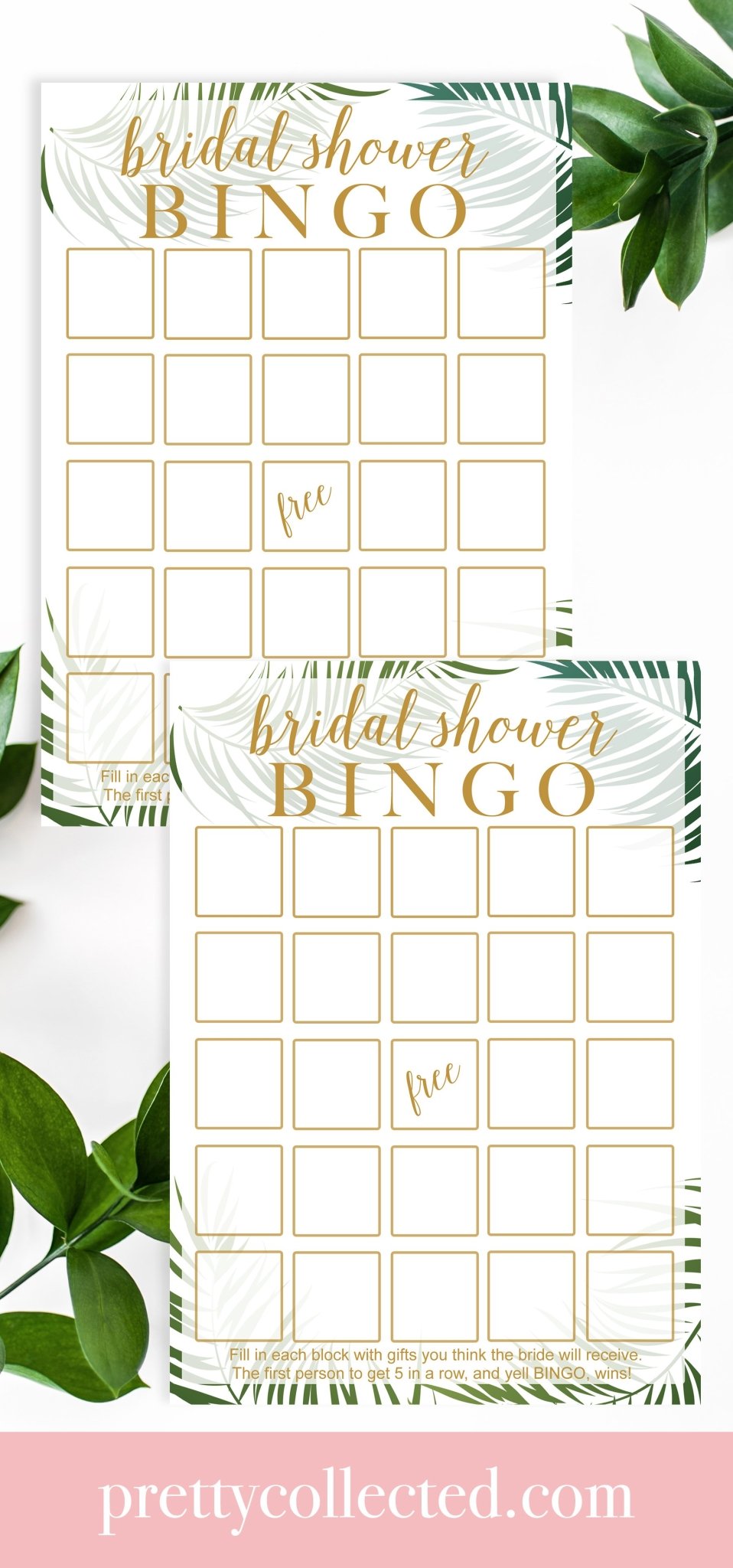 wedding shower bingo