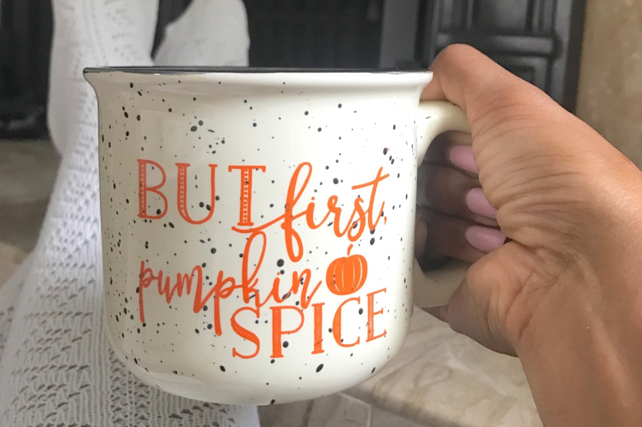 But First, Pumpkin Spice Campfire Coffee Mug Pretty