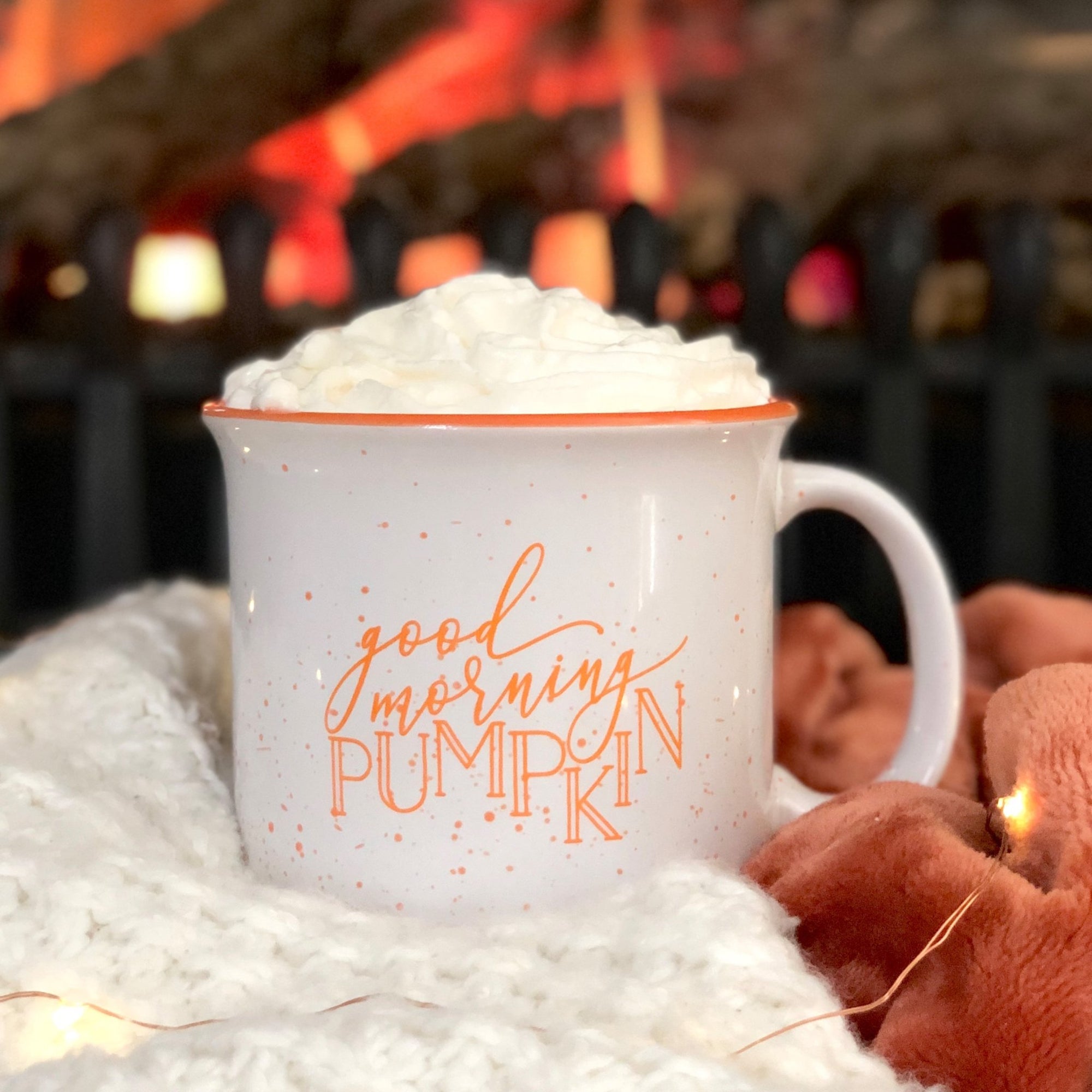 Grateful and Thankful Campfire Coffee Mug - Pretty Collected