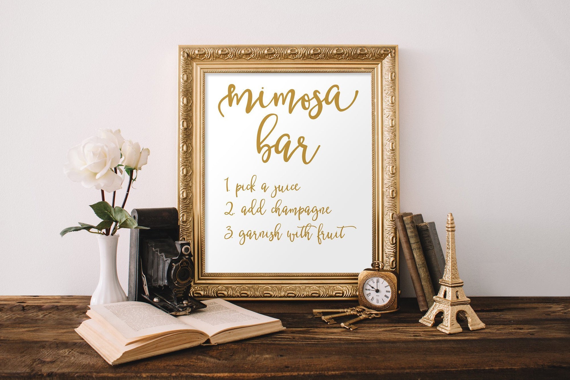 Mimosa Bar Bridal Shower Sign  Printable Space Cowgirl Bridal