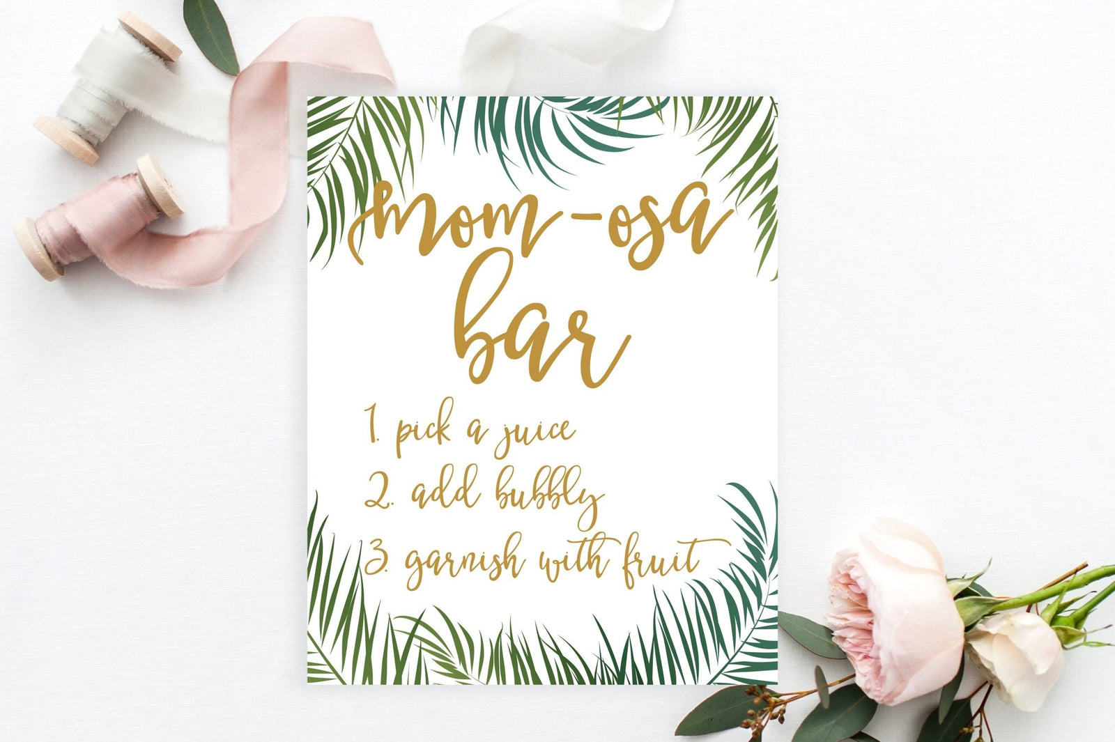 Mimosa Bar or Mom-osa Bar - You Choose - Treehouse Threads