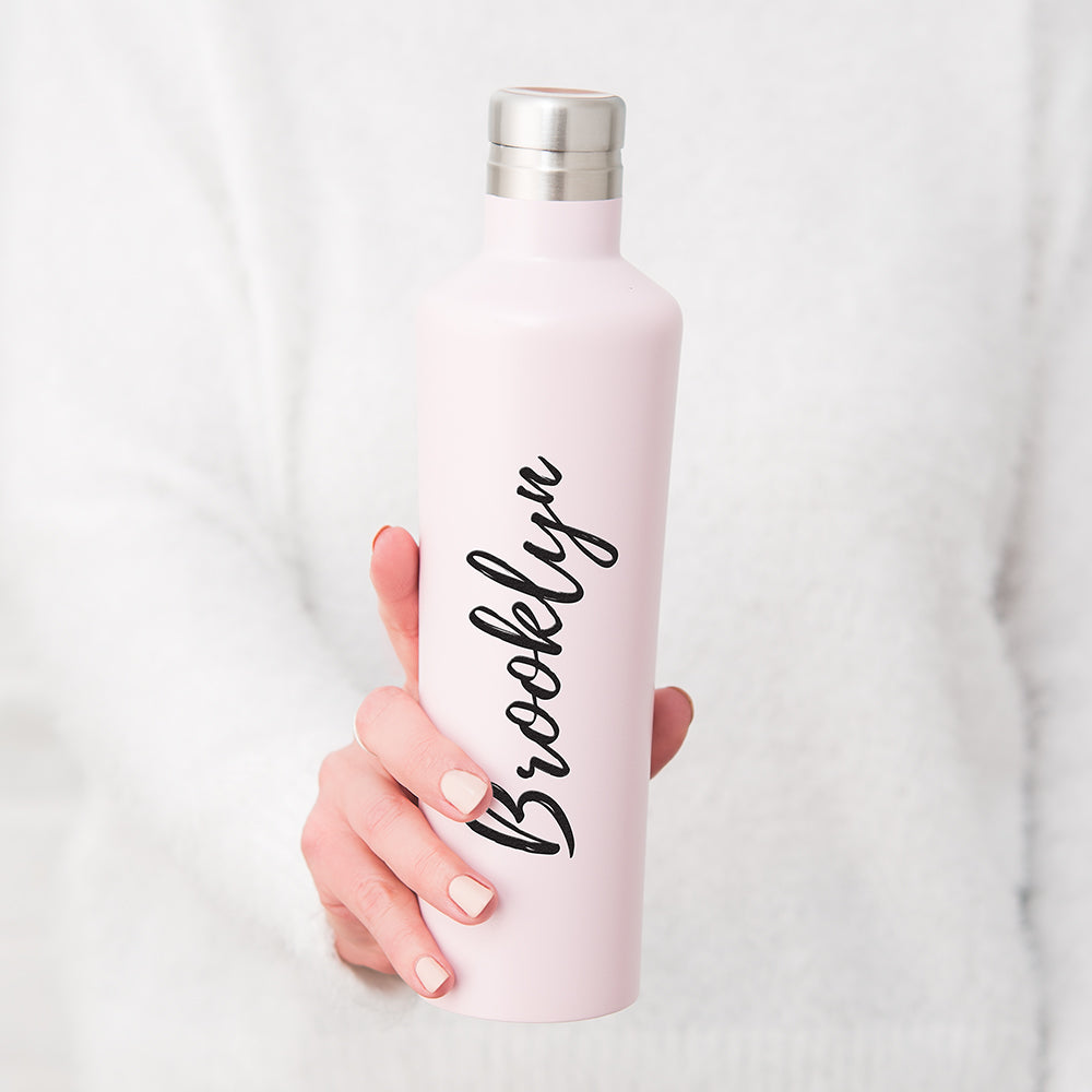 Custom Water Bottle - White