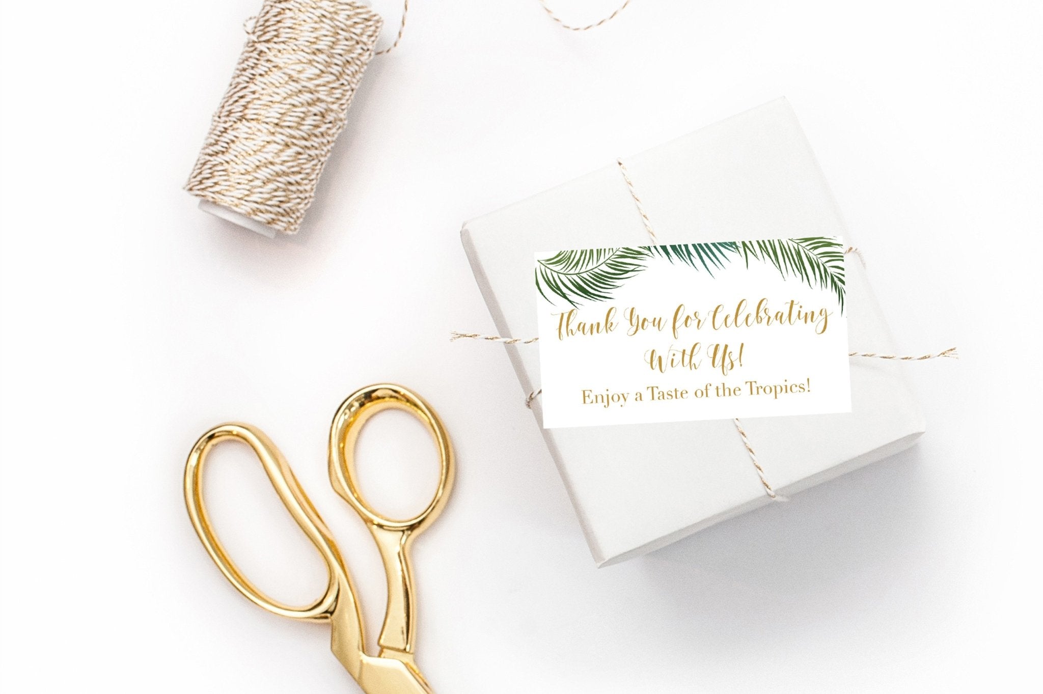 Tropical Thank You Tag Free Printable Pretty Collected