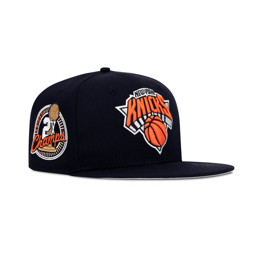 New Era New York Knicks Fitted Orange Bottom Blue Orange (Statue of –  Dome Peace