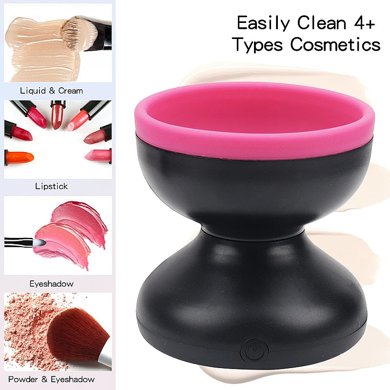 makeup brush automatic cleaner