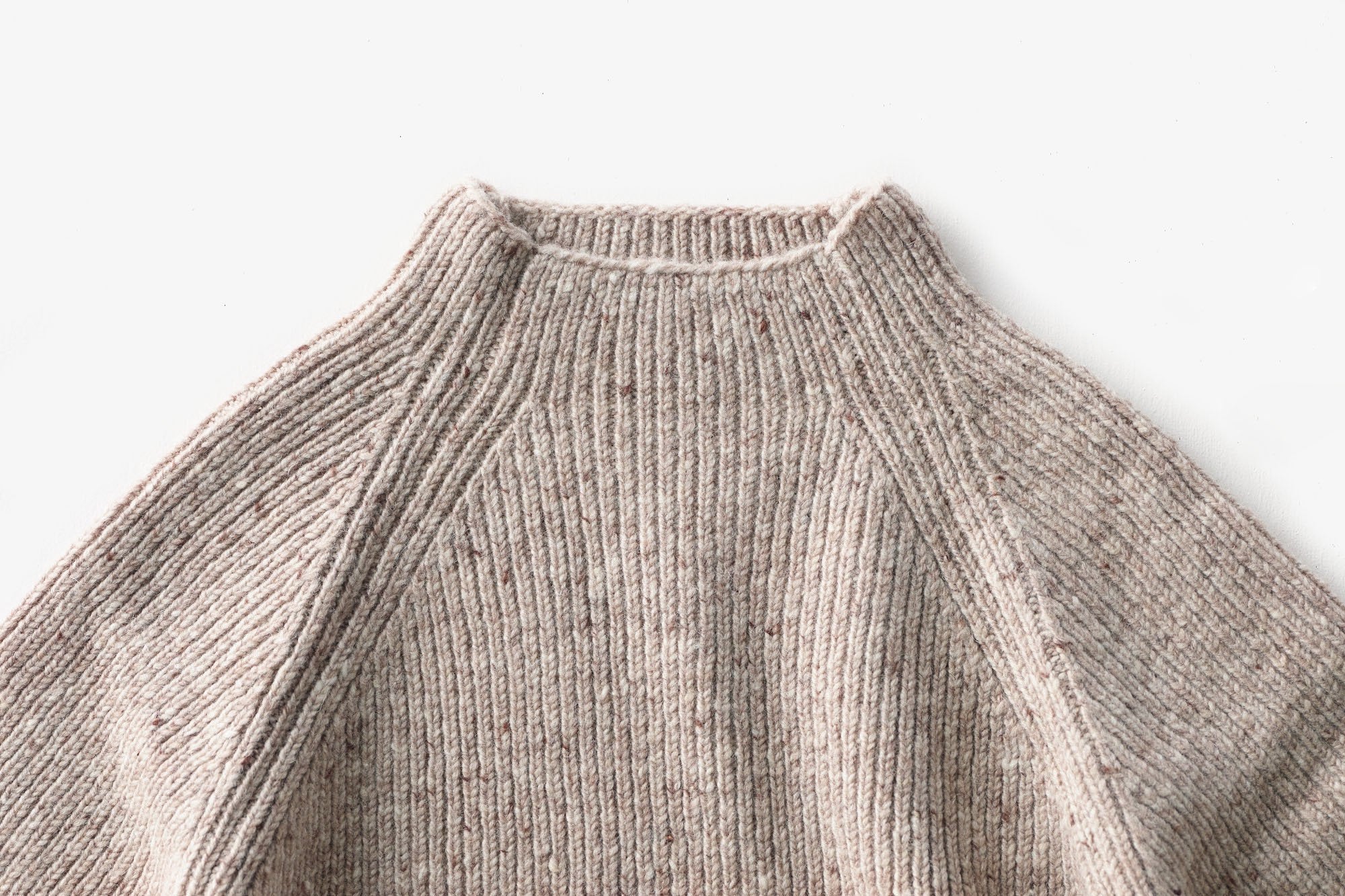 Inswirl RIB HIGH NECK WOOL KNIT