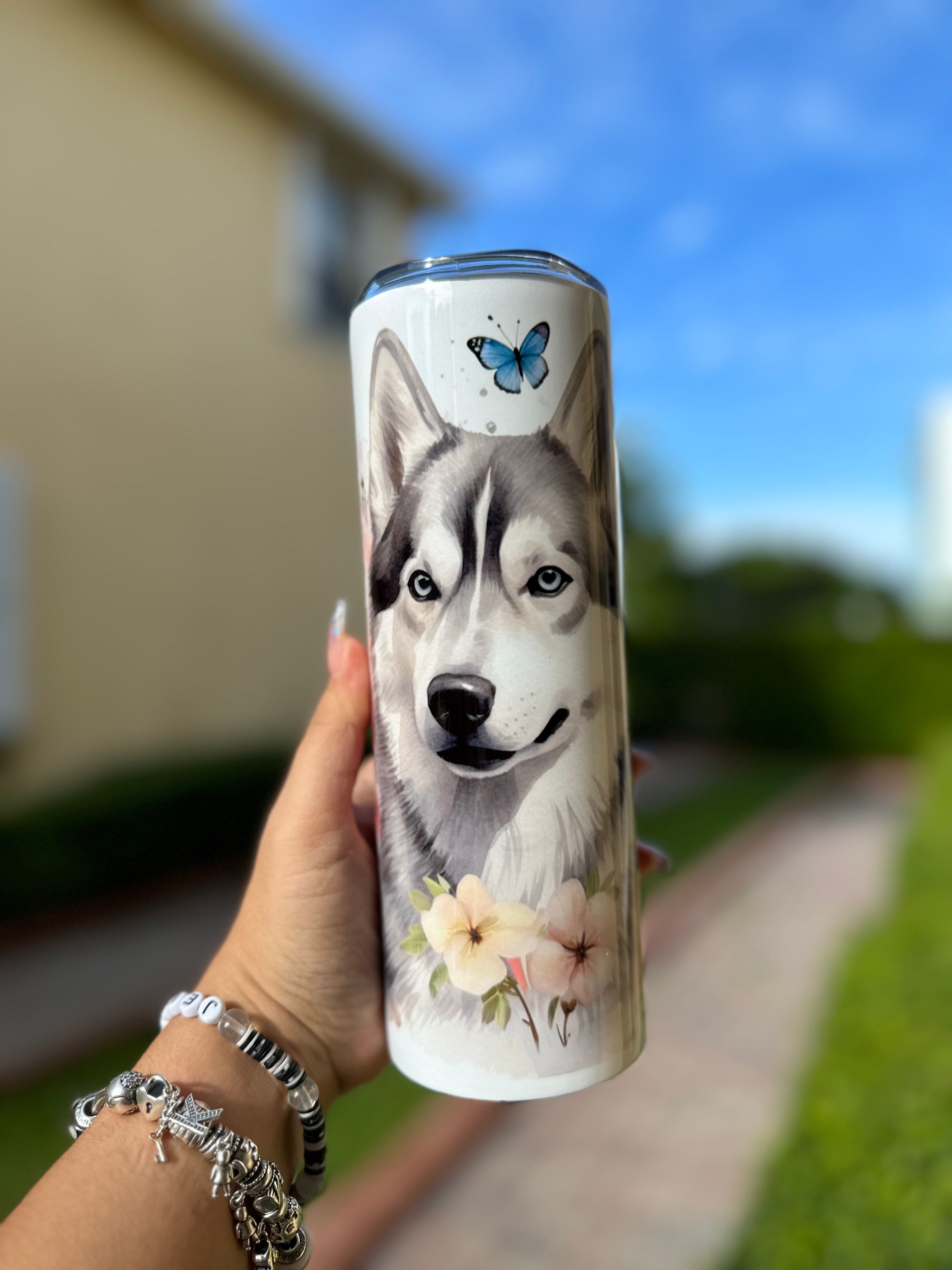 Personalized Husky 20 oz. Insulated Tumbler