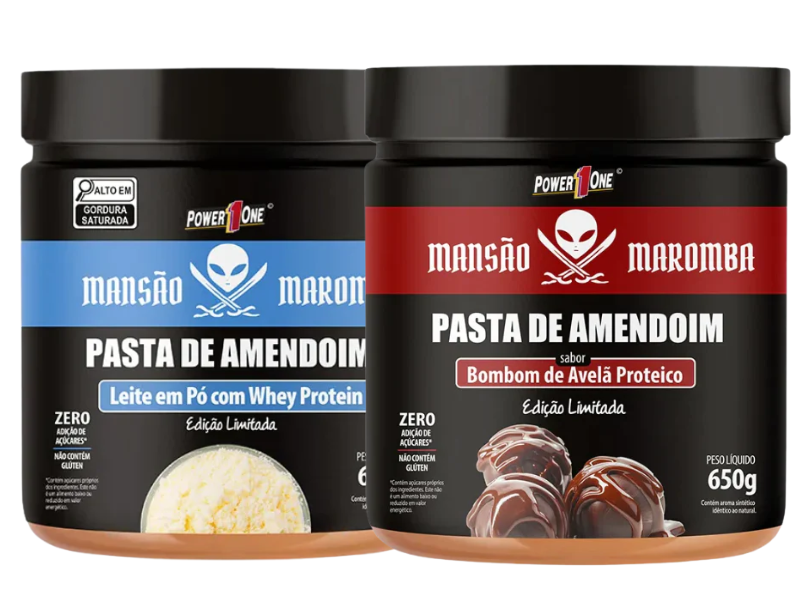 Pasta Amendoim Mansão Maromba Power1One - Bombom Avelã - 650g