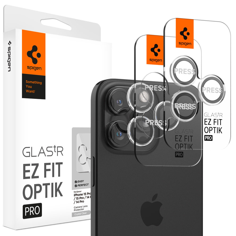 Spigen iPhone 15 Pro Max Pack (Screen protector + Crystal Flex Clear C
