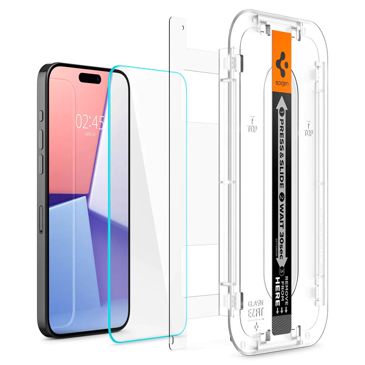 Spigen iPhone 15 Pro Max Pack (Screen protector + Crystal Flex