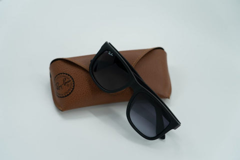 sunglasses with a brown case
