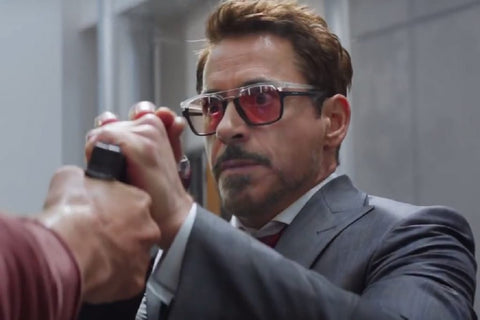 rdj tony stark police sunglasses