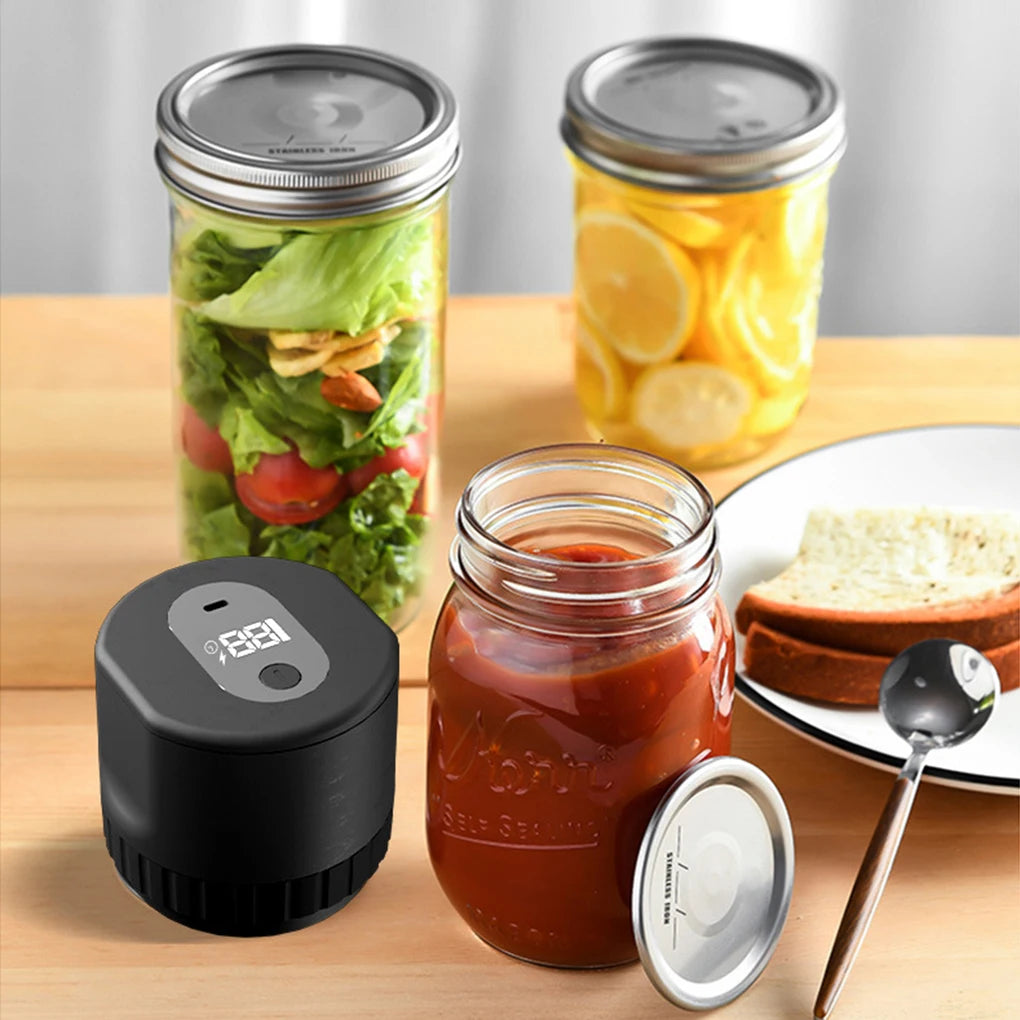 VacuuKeep™ FriskKrukke vakuumforsegler på køkkenbord