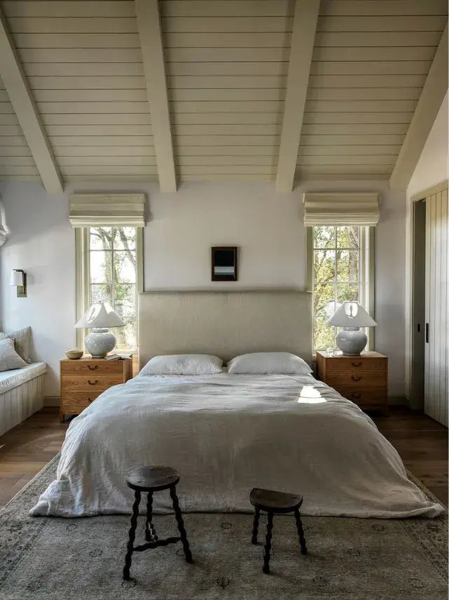 Farrow and Ball Shaded White No. 201 and Wevet No. 273