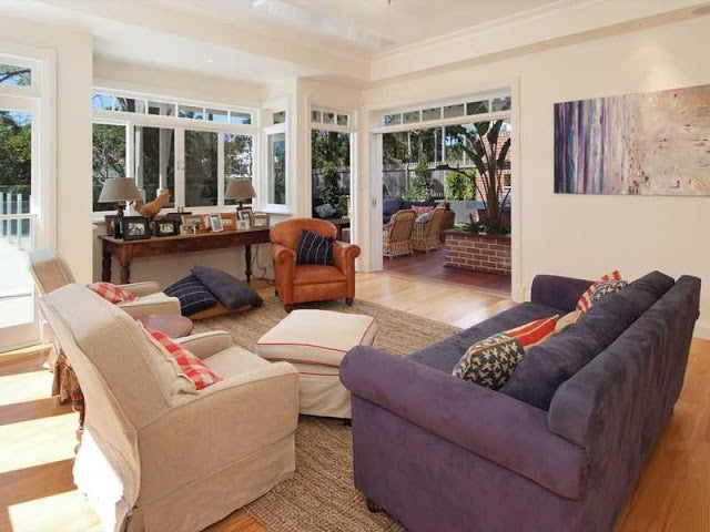 Hampton style living room in Brisbane Driftwood Interiors