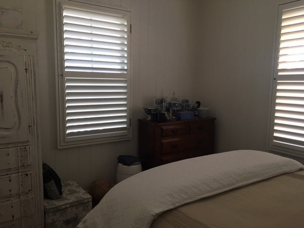 worker's cottage hamptons style bedroom makeover before