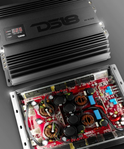 DS18 H-KO3 Monoblock Class D Korean Subwoofer Amplifier - 1 x 3000 Watts Rms @ 1-ohm