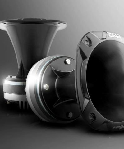 DS18 PRO-DKH1 Compression Driver with Aluminum Horn and 2" Titanium Voice Coil - 320 Watts Rms 8-ohm