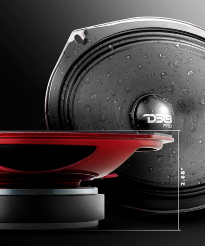 DS18 PRO-SM69.2 6x9" Shallow Mid-Range Loudspeaker with Water Resistant Cone and 1.5" Voice Coil - 250 Watts Rms 2-ohm