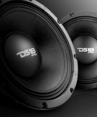 DS18 PRO-XLNEO10MB 10" Mid-Bass Loudspeaker with Classic Dust Cap and 4" Voice Coil - 1000 Watts Rms 8-ohm