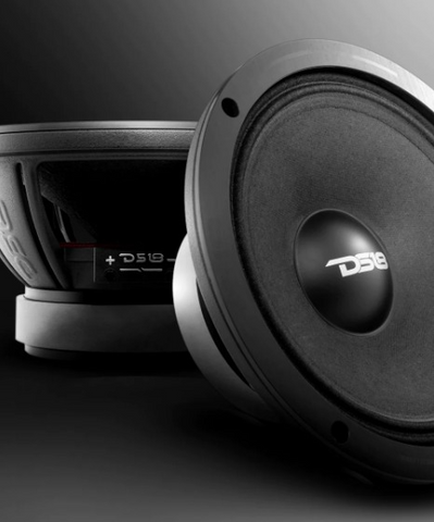 DS18 PRO-ZXI8M 8" Mid-Range Loudspeaker with 1.5" Voice Coil and Classic Dust Cap - 350 Watts Rms 8-ohm