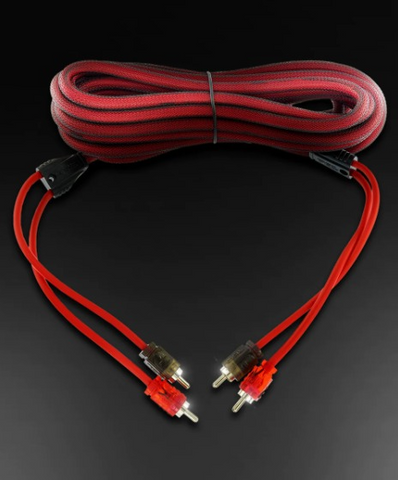 Cable Rca Ultra Flex DS18 R16 de 16 pies y 2 canales con funda de nailon, fabricado con alambre de cobre sin oxígeno