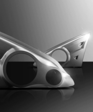 2015-up Polaris Slingshot - DS18 Arm Rest Speaker Enclosures - Fits 2x 6.5" Speakers and 2x 3.8" Tweeters