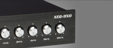PowerBass XEQ-9XO 9-Band In Dash Graphic Equalizer with Retractable Knobs and Subwoofer Volume Control
