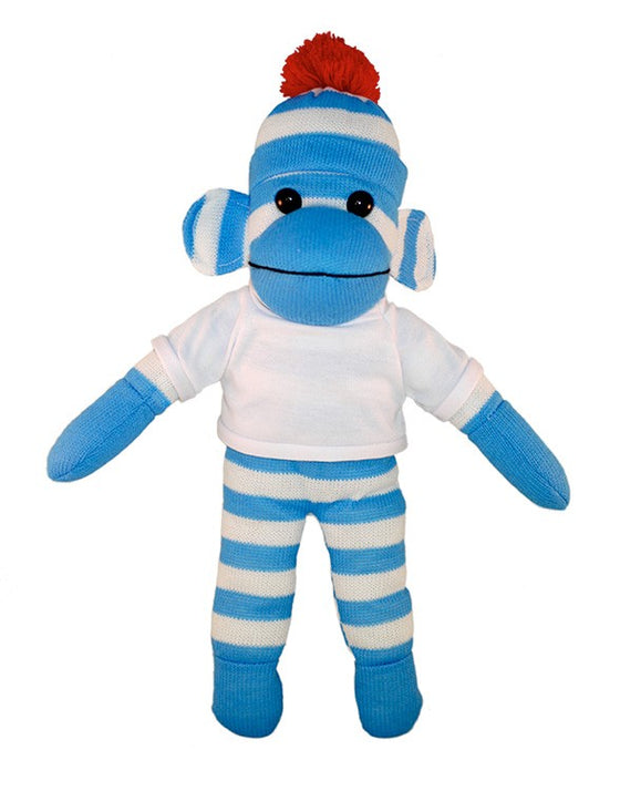 blue stuffed monkey