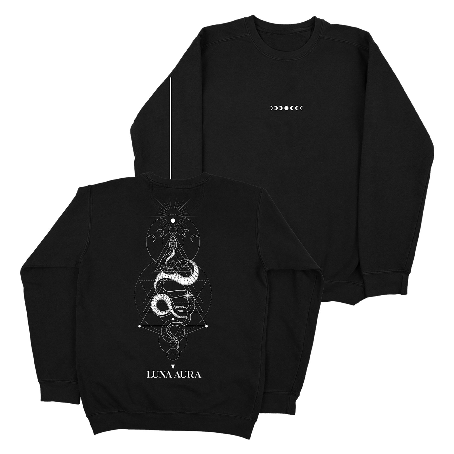 Snake Long Sleeve Tee (Black)