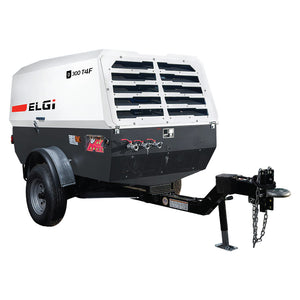 ELGi D300T4F 290 CFM 73.6 HP Trailer Air Compressor - Mount Compressor