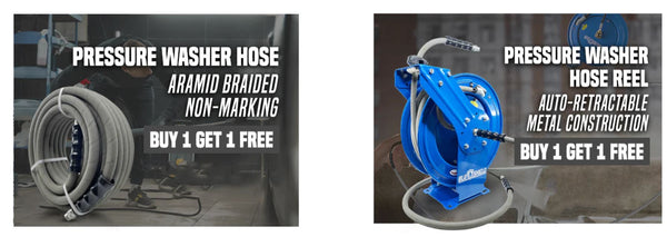 thebluhose pressure washing hoses & reels