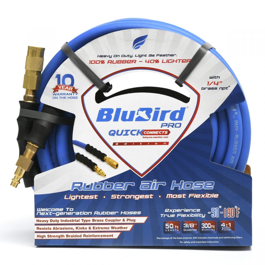 BluSeal 3/4 Lawn Garden Water Hose Hot/ Cold Lightweight