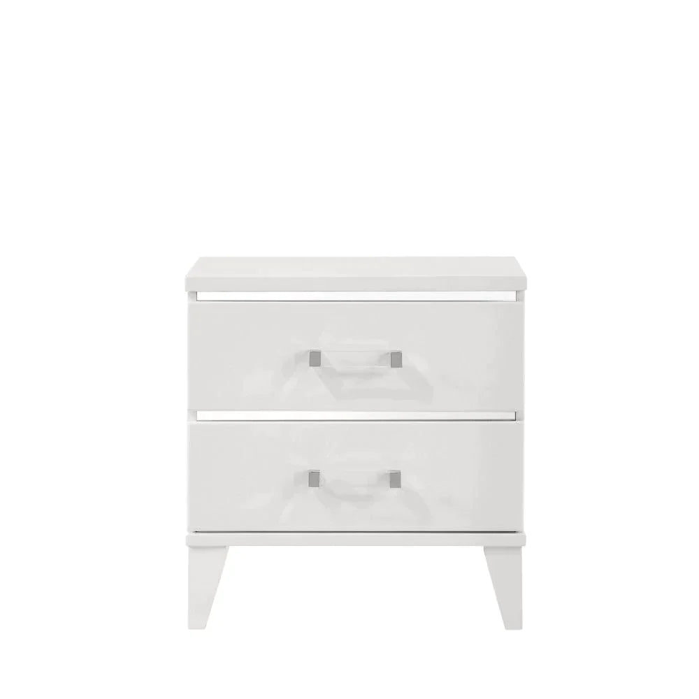 Chelsie White Finish Nightstand Model 27393 By ACME Furniture