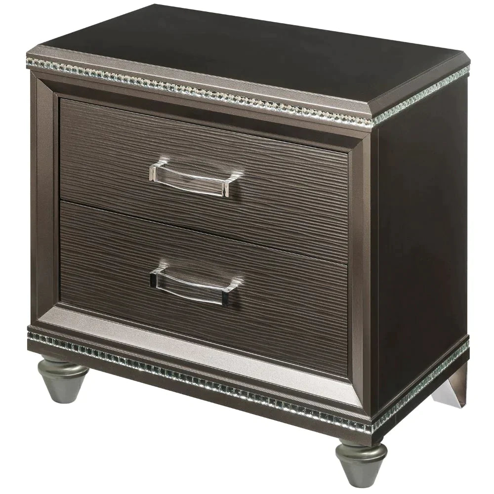 Sadie Dark Champagne Nightstand Model 27943 By ACME Furniture