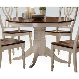 Dylan Buttermilk & Oak Dining Table Model 70330 By ACME Furniture - Caviani-Furniture 