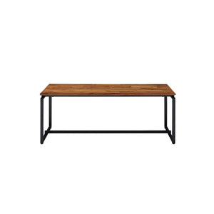 Jurgen Oak & Black Coffee Table Model 83240 By ACME Furniture - Caviani-Furniture 