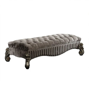 Versailles Fabric & Antique Platinum Bench Model 96820 By ACME Furniture - Caviani-Furniture 