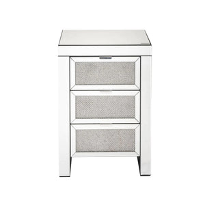 Lavina Mirrored & Faux Diamonds Accent Table Model 97661 By ACME Furniture - Caviani-Furniture 